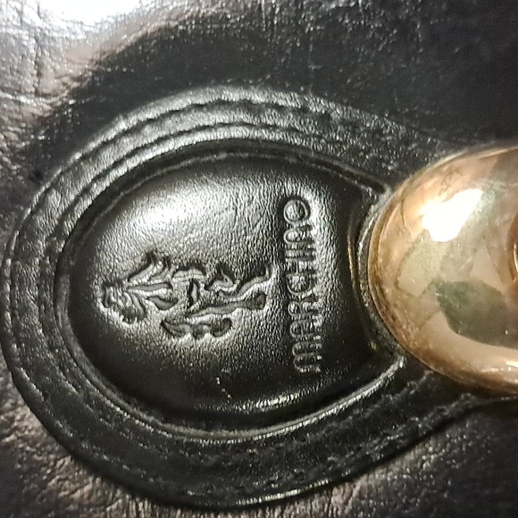 MARCHINO Black Leather Bucket Style Handbag with Gold Hardware - Picture 8 of 8